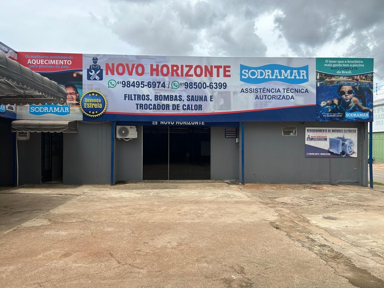 Fachada e assistência técnica autorizada